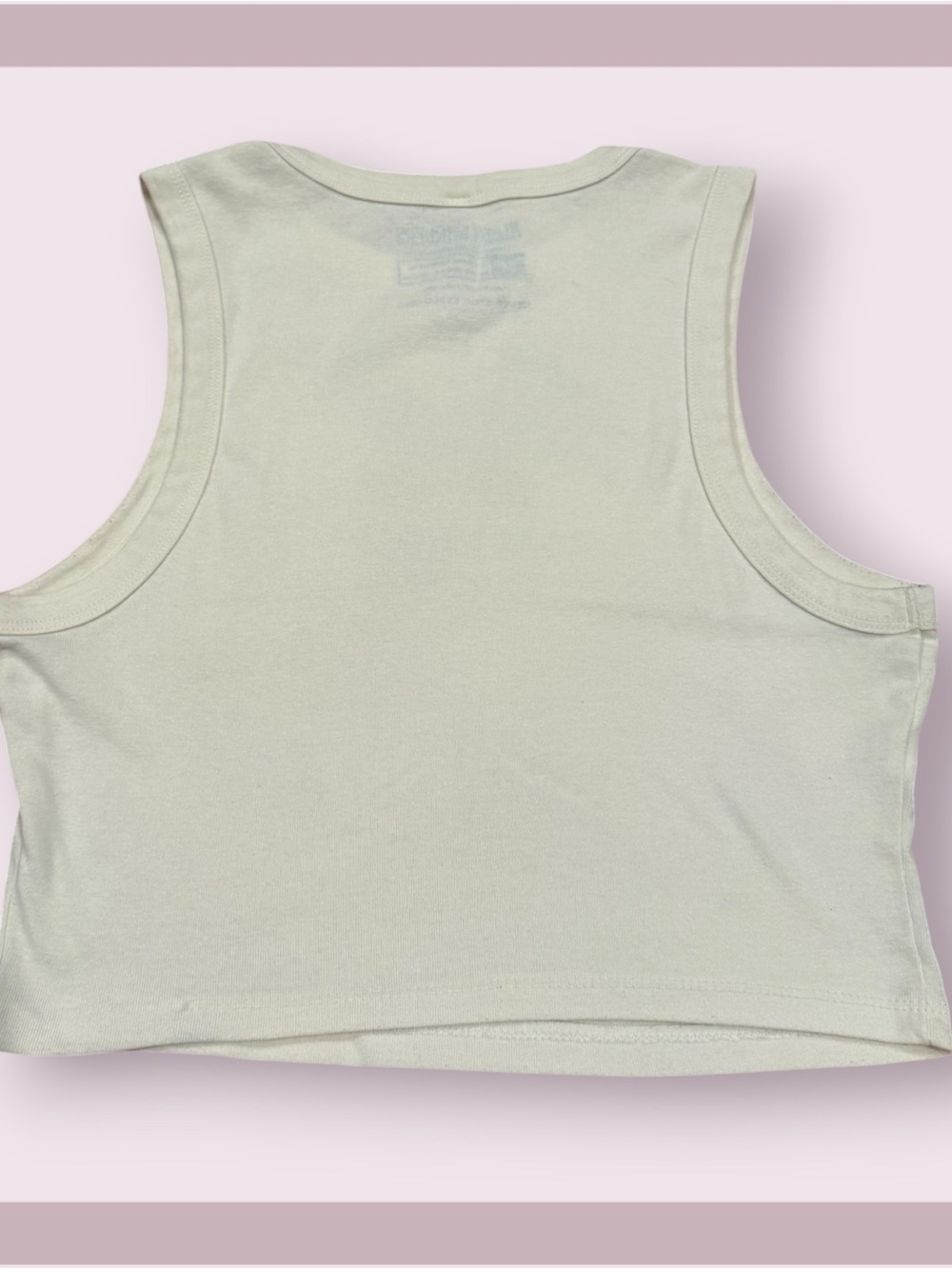 Wild Wahine Micro Rib Cropped Racer Tank - Picture 3 of 4